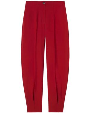 RETORI Barrel-Fit Trousers - Red