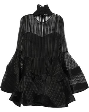 Zimmermann Valiant Silk Mini Dress - Black