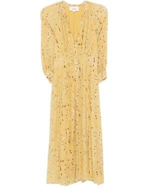 Ba&sh Karla Pleated Dress - Yellow