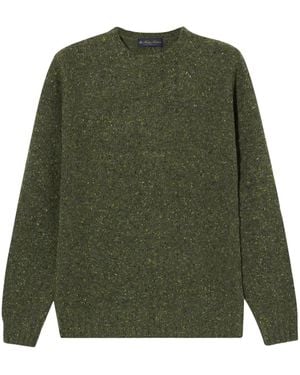Brooks Brothers Speckled Crew-Neck Jumper - Green