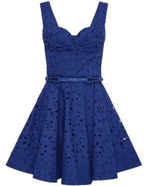 Rebecca Vallance Vestido corto Zafree con cinturón - Azul