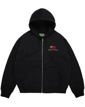 DENIM TEARS Pan African Zip-Up Hoodie - Black