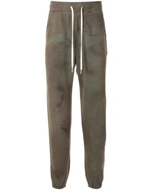 John Elliott Tie-Dye Print Track Trousers - Green