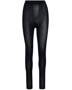 The Row Tajice Flat Front Leggings - Black