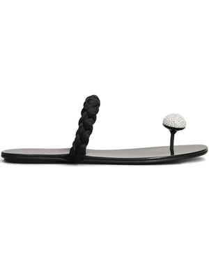 Pedro Garcia Pipa Flat Sandals - White