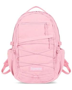 Supreme ロゴパッチ バックパック - ピンク