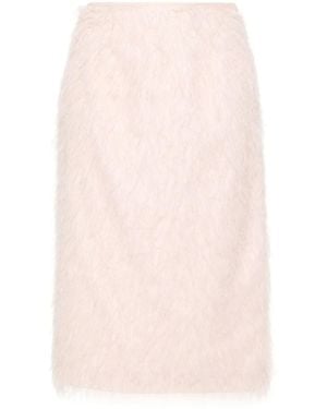 Twinset Thread-Detail Skirt - Pink