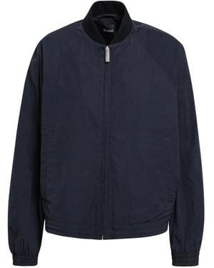 Herno Laminar Storm-Flap Bomber Jacket - Blue
