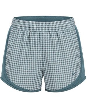Nike Tempo Lauf-Shorts Mit Vichy-Karo - Blau