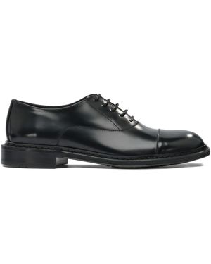 STURLINI FIRENZE Cap-Toe Lace-Up Derby Shoes - Black