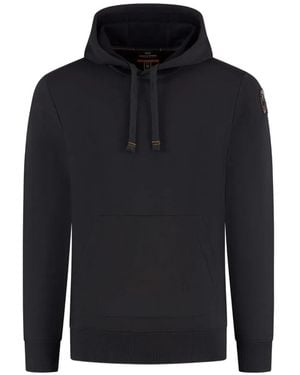 Parajumpers Logo-Patch Drawstring Hoodie - Blue