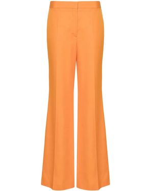 Stella McCartney Pantalon Évasé À Taille Mi-Haute - Orange