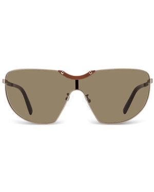 MCM Stud-Embellished Shield Sunglasses - Grey
