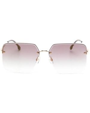 Carrera Rimless Geometric-Frame Sunglasses - Pink