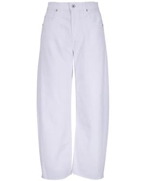 AG Jeans Hattie Raw-Cut Jeans - White