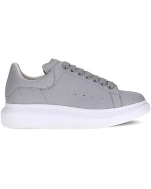 McQueen Logo-Print Sneakers - Gray