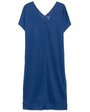 Majestic Filatures V-Neck Dress - Blue