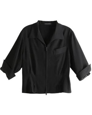 Y's Yohji Yamamoto Zip Pocket Shirt - Black