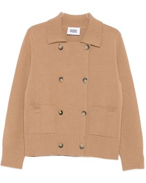 Alpha Studio Wool Coat - ナチュラル
