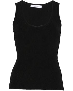 Max Mara Top Sin Mangas Editta De Canalé - Negro