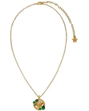 Versace Medusa '95 Crystal Necklace - White