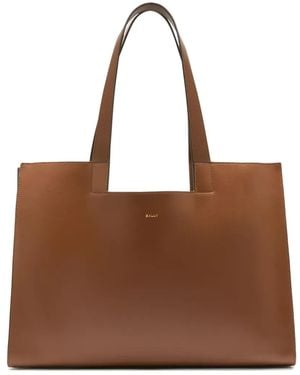 Bally Easy Leather Tote Bag - Brown