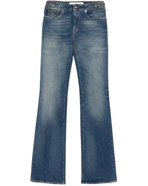 Golden Goose Flared Jeans Verfraaid Met Gesp - Blauw