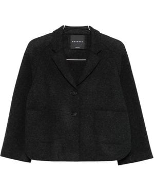 ROSSO35 Patch-Pocket Wool Jacket - Black