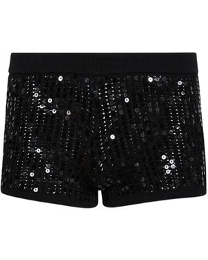 David Koma Short À Sequins - Black
