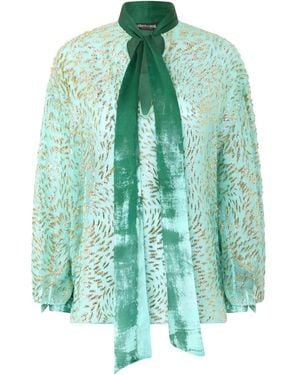 Roberto Cavalli Silk Blouse - Green