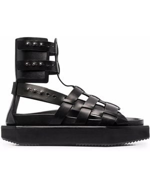 Rick Owens Turbo Cyclop プラットフォーム サンダル - ブラック