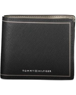 Tommy Hilfiger Saffiano-Leather Bifold Wallet - Black