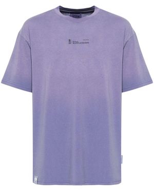 Izzue Logo-Printed T-Shirt - Purple