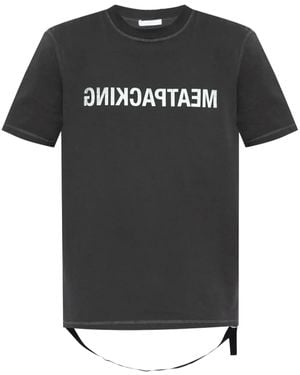 Helmut Lang ロゴ Tシャツ - ブラック