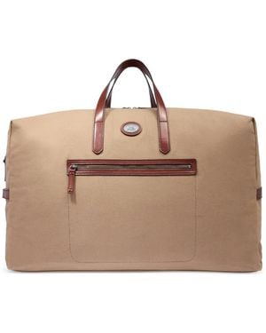 The Bridge Leather-Trim Holdall - Natural