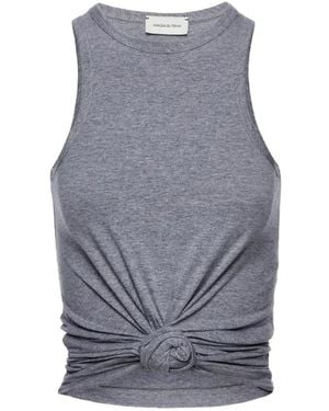 Magda Butrym Knot-Detail Tank Top - Grey