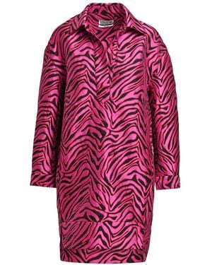 Essentiel Antwerp Keziah Zebra-Print Shift Mini Dress - Red