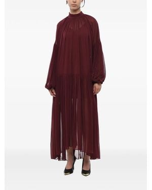 Stella McCartney Tiffany Flared Dress Sheer With Slip