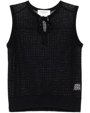 Thom Browne Neck-Tie Top - Black