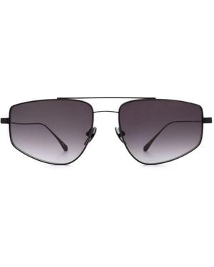 Kaleos Eyehunters Geometric-Frame Sunglasses - Black