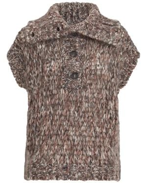 Brunello Cucinelli Débardeur Malfilé En Mohair - Grey