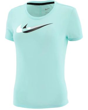 Nike Dri-Fit Swoosh Run Short-Sleeve T-Shirt - Blue