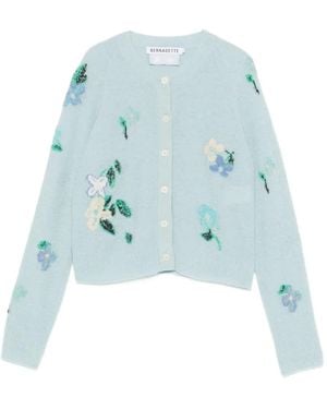 BERNADETTE Cárdigan Clemence Con Motivo Floral - Azul