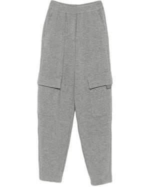 Fabiana Filippi Elastic-Waistband Cargo Trousers - Grey