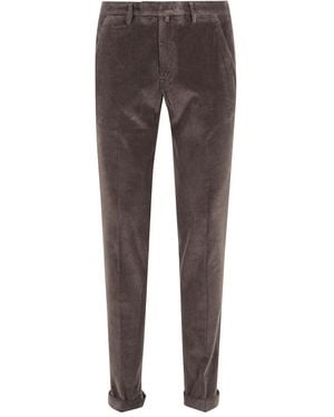 Briglia 1949 Corduroy Cuffed Trousers - Grey