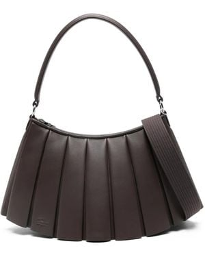 Lacoste Medium Pleated Shoulder Bag - Brown