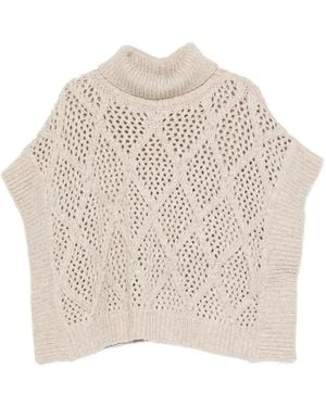Peserico Pullover Mit Rollkragen - Natur