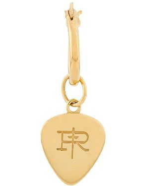 True Rocks Mini Plectrum Hoop Earring - Metallic