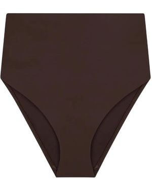 Bondi Born Faith High-Waist Bikini Bottoms - Brown