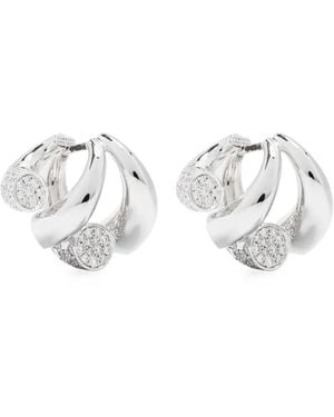 Tabayer 18Kt Weißgoldcreolen Mit Diamanten